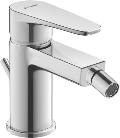 Duravit B1 Miscelatore bidet Monocomando cromo, componenti inclusi smontati: corpo incasso, placca e rosone