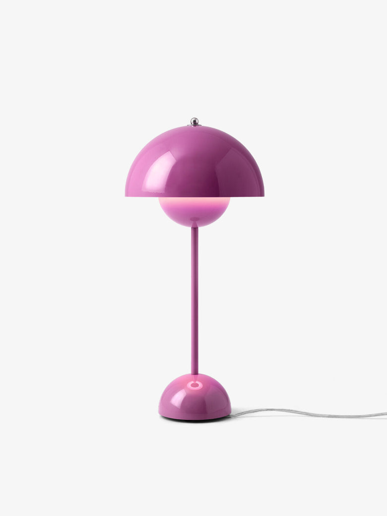&Tradition Flowerpot VP3 Lampada da tavolo da interno tangy Rosa, particolare del diffusore luminoso