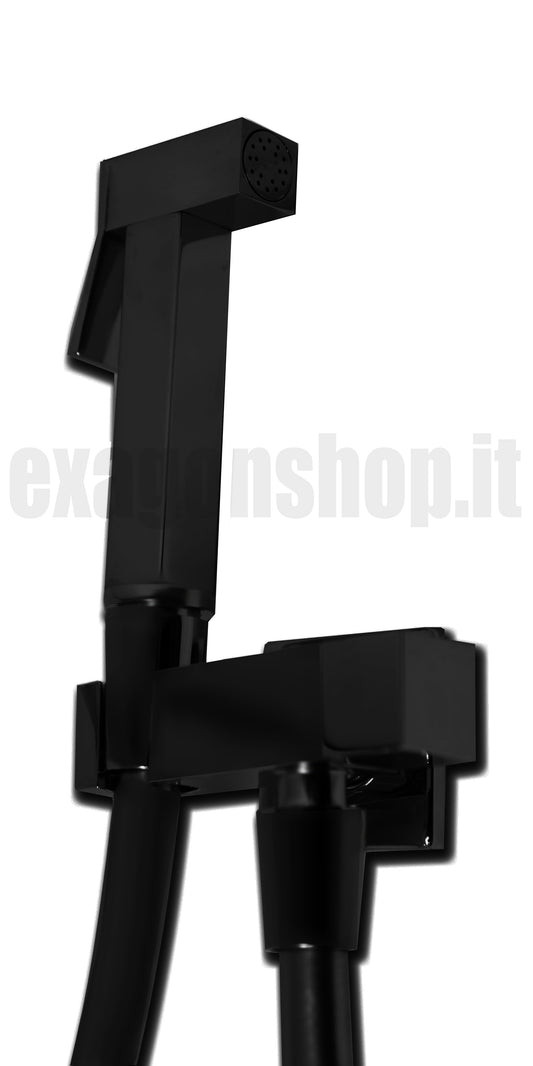 Neptune Idroscopino Idrogetto Quadro Con Flessibile Da 90 Cm nero opaco