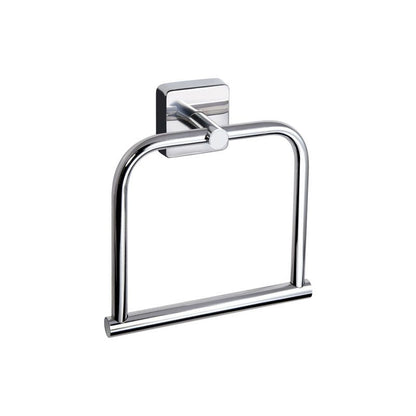 New Line AS2 Portasciugamani 18x19 cm Ad Anello In Acciaio Inox Cromo