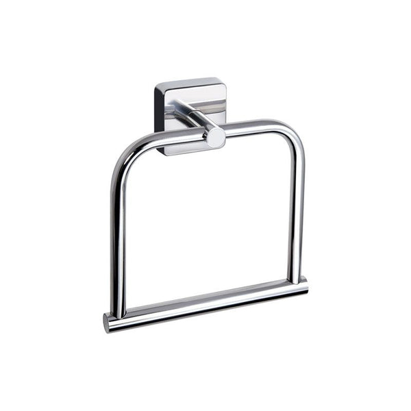 New Line AS2 Portasciugamani 18x19 cm Ad Anello In Acciaio Inox Cromo