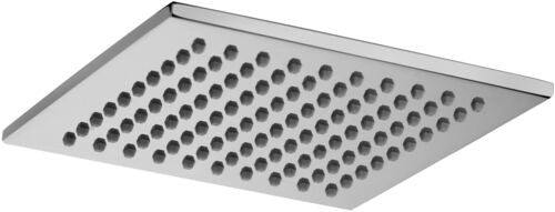 Paffoni syncro zsof075 soffione 20x20 doccia 8 mm in, dettaglio ravvicinato della finitura e del marchio