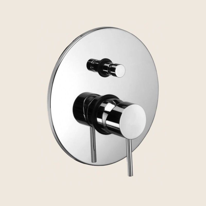 Paffoni Light Lig015cr Miscelatore doccia ad Incasso con, vista frontale della maniglia e della bocca di erogazione