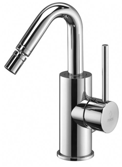 Paffoni Light Lig937 Miscelatore Bidet Con Piletta Cromo, dettaglio ravvicinato della finitura e del marchio