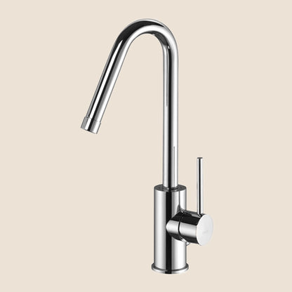 Paffoni Light Lig977 Miscelatore Lavabo con Piletta Cromo in lucido, vista frontale della maniglia e della bocca di...
