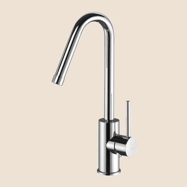 Paffoni Light Lig977 Miscelatore Lavabo con Piletta Cromo in lucido, vista frontale della maniglia e della bocca di...