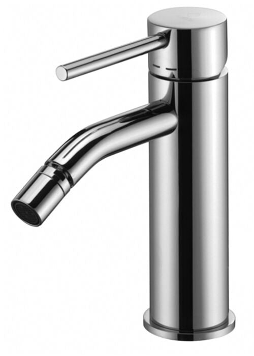 Paffoni Light Lig135 Miscelatore bidet monocomando con, dettaglio ravvicinato della finitura e del marchio