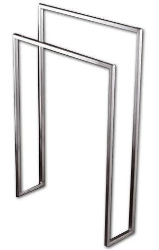Porta Salviette 187x72x15 a soffitto o pavimento in acciaio inox satinato Tandem Up IAATANUP Antonio Lupi design