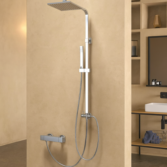 New Line Colonna Doccia Con Soffione Abs 20x20 Cromo