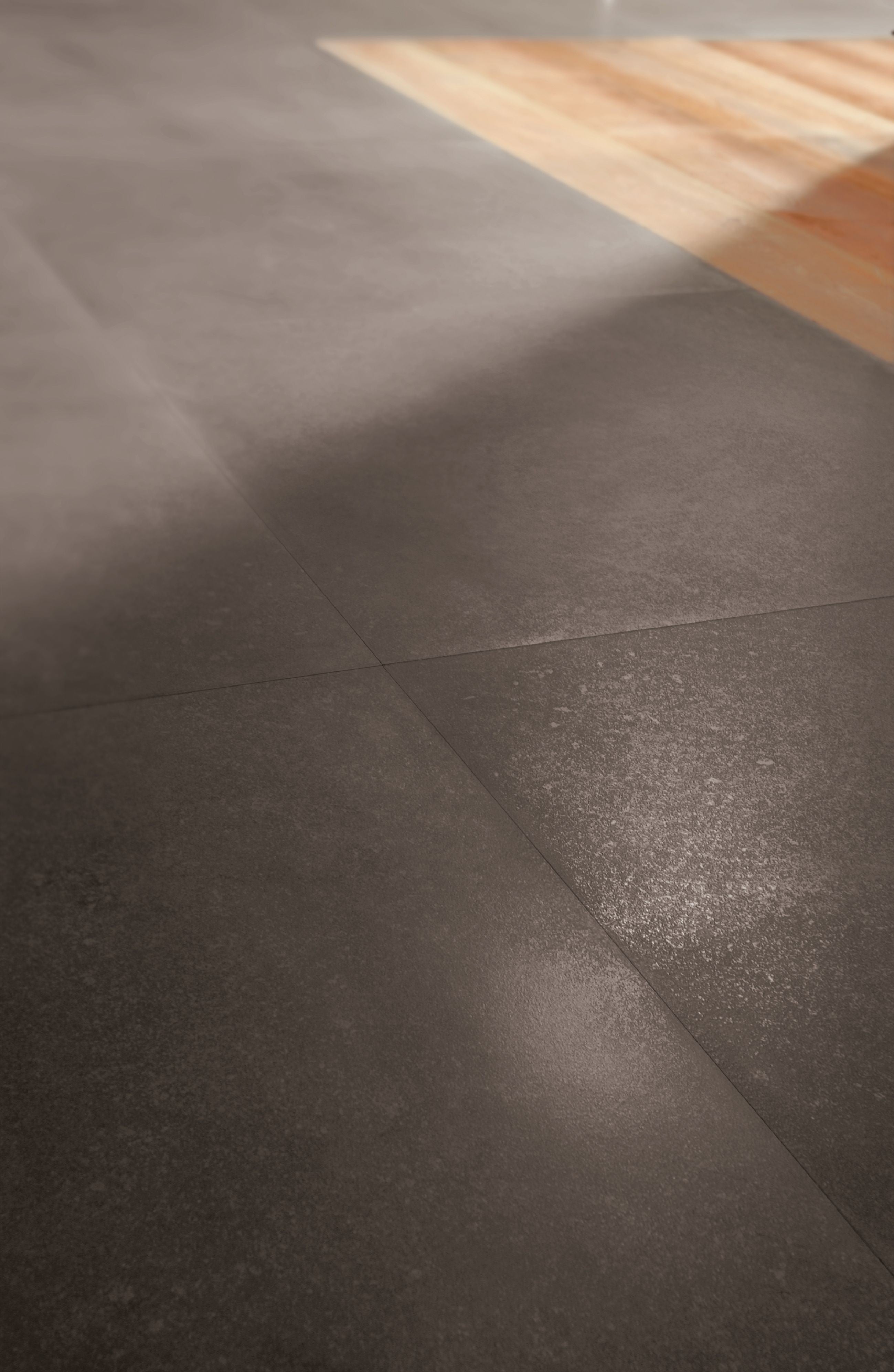 Cotto D'Este Kerlite Buxy Plus 3 Pavimento Rivestimento, dettaglio ravvicinato della finitura e delle fughe - Cotto D...