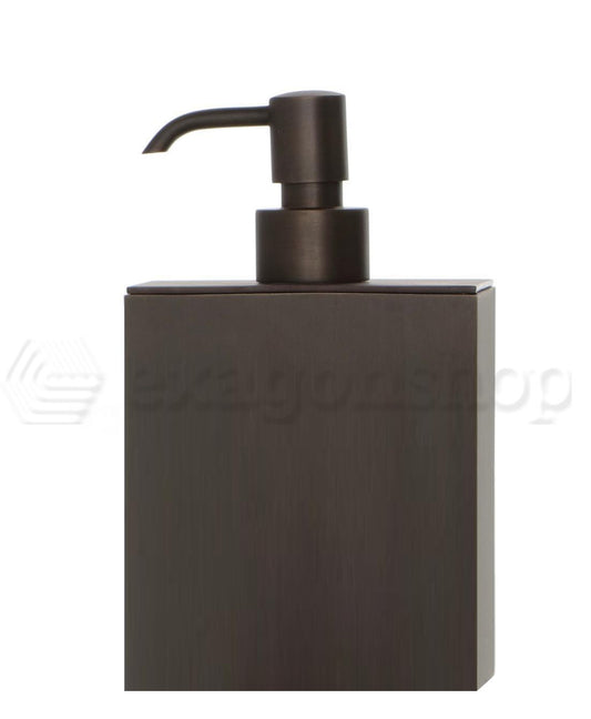 Bertocci Guccio Dispenser Sapone Liquido 10x5 H.16,5 rettangolare Industrial Bronze