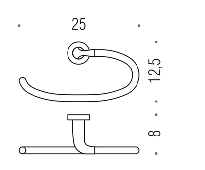 Basic B2731 Porta Salvietta Ad Anello Cromo