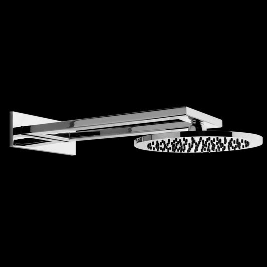Soffione Doccia Anticalcare 216 mm snodato con braccio a parete e attacco cromo Trasparenze 34349 Gessi