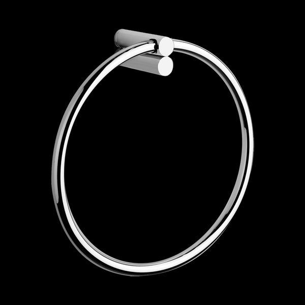 Porta Salvietta ad Anello 22 Cm Cromo Trasparenze 37409 Gessi