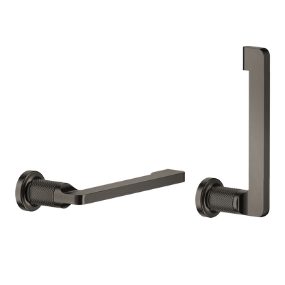 Porta Rotolo A Parete Orizzontale O Verticale Nero inciso 58455 Gessi