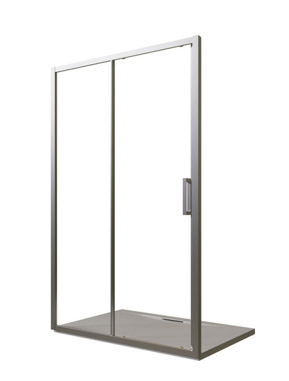 Box doccia 120 cm nicchia Marsiglia scorrevole reversibile H 195 cromo
