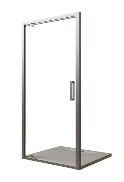 Box doccia 100 cm nicchia Marsiglia un battente reversibile H 195 cromo