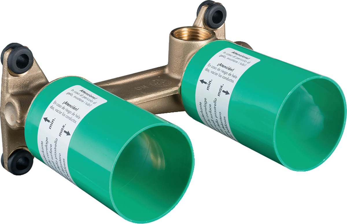 Hansgrohe Corpo incasso per miscelatore monocomando lavabo, vista frontale della maniglia e della bocca di erogazione