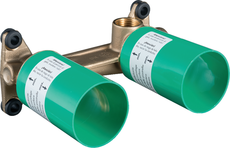 Hansgrohe Corpo incasso per miscelatore monocomando lavabo, vista frontale della maniglia e della bocca di erogazione
