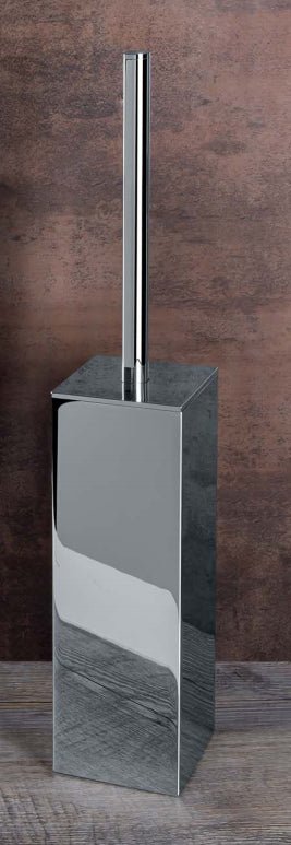 Colombo Lulu B6206 Porta Scopino per wc da appoggio a pavimento in ottone cromo
