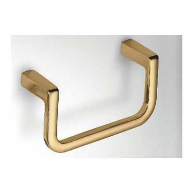 Colombo lulu b6231 porta salviette ad anello in ottone oro montato a parete, vista del design e della finitura - Colombo...