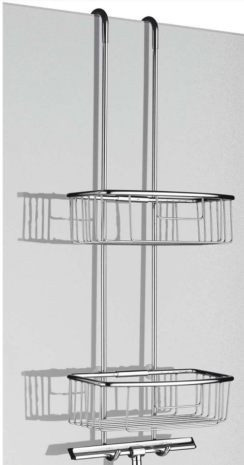 Colombo b9635 cavalletto porta oggetti doppio universale in bagno completo, vista d'insieme dell'ambiente - Colombo Design