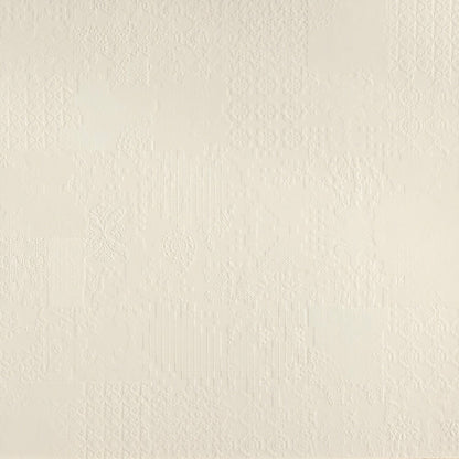 Mutina Dechiner Decor Piastrella da rivestimento 60x60 Rettificato In Gres Porcellanato Relief Spazzolato Bianco