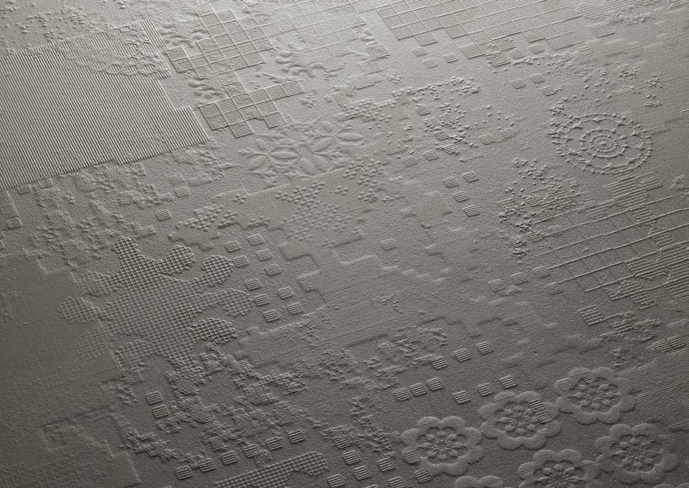 Mutina Dechiner Decor Piastrella Esagonale Rettificato in gres porcellanato e spazzolato, superficie e texture...
