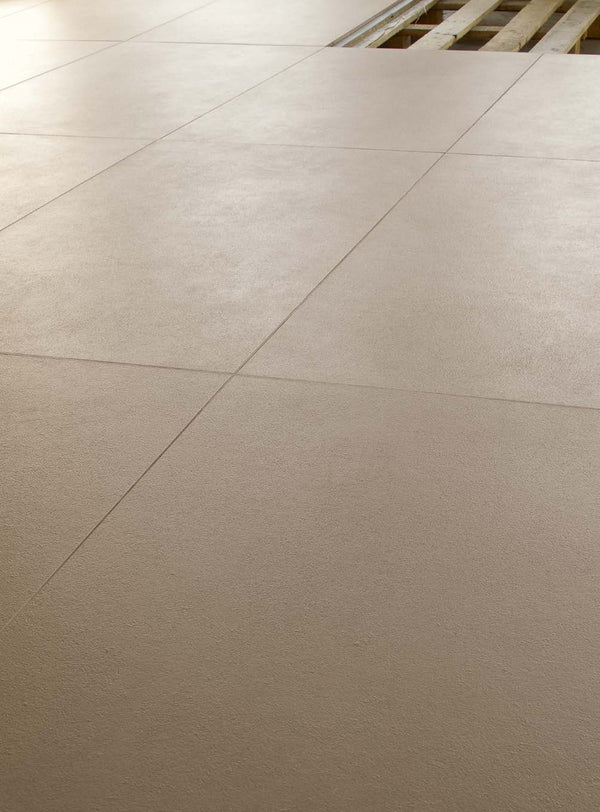 Mutina Dechiner Neutral Piastrella Rettificato Spazzolato Cm 120x120 In Gres Porcellanato Natural Ecru