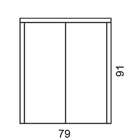 Mobile 79x65 porta lavatrice asciugatrice pietra con ante tortora opaco