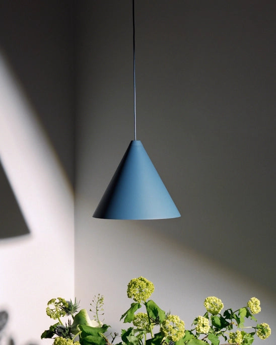 FLOS String Light Testa a Cono Lampada a sospensione cavo 22 m blu F6499014