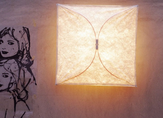 Flos Ariette 1 Lampada da soffitto e parete 80 cm a luce diffusa in tessuto