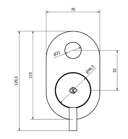 Miscelatore doccia con deviatore PUSH senza parte incasso cromo 73018 Jabil