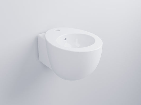 Cielo Le Giare lavabo sospeso 34x50 con troppopieno in ceramica bianco lucido