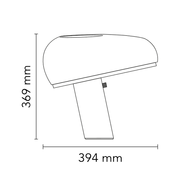 Flos Snoopy Lampada Da Tavolo blu con Base In Marmo Di Carrara F6380014