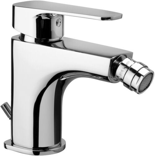 Paffoni Sly Sy131 Miscelatore bidet Monocomando senza, dettaglio ravvicinato della finitura e del marchio