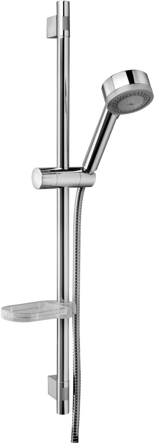 Paffoni Manila Zsal110 asta doccia 73 cm con saliscendi, dettaglio ravvicinato della finitura e del marchio