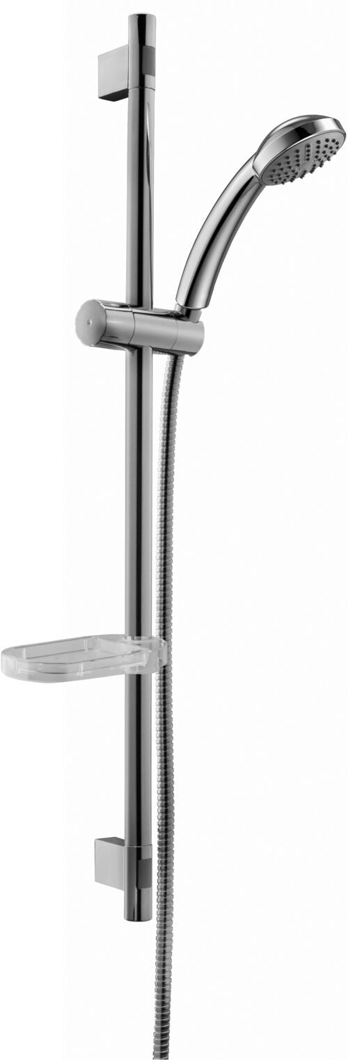 Paffoni Trieste Zsal112 asta doccia 73 cm interasse max 692 mm con saliscendi doccetta e flessibile cromo