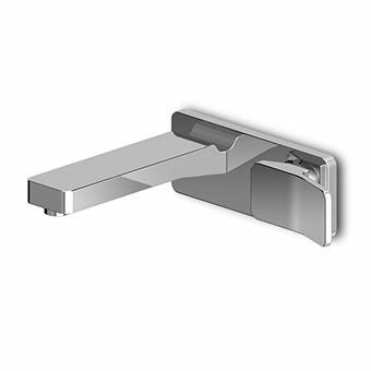 Zucchetti Soft ZP7292 Parte Esterna Miscelatore Lavabo ambientato su piano bagno con accessori - Zucchetti Rubinetteria