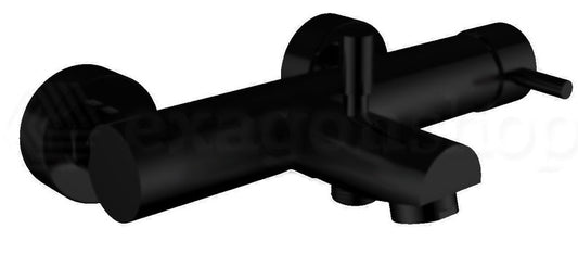 Miscelatore monocomando vasca esterno senza doccetta nero opaco JABIL 25