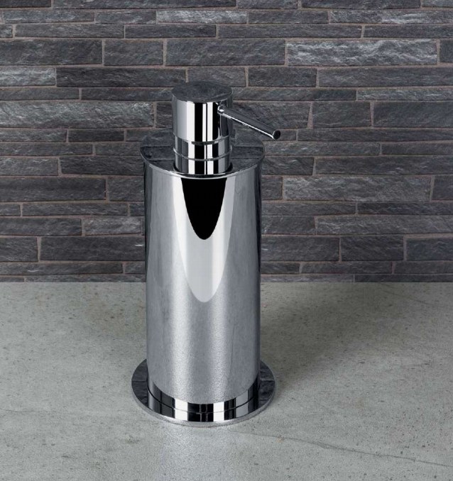 Colombo design Plus W4980xl Dispenser sapone liquido Jumbo montato a parete, vista del design e della finitura