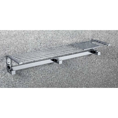 Colombo Time griglia portasapone 41 cm con ganci appenditutto cromo