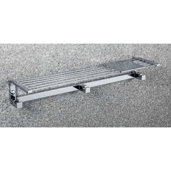 Colombo Time griglia portasapone 41 cm con ganci appenditutto cromo