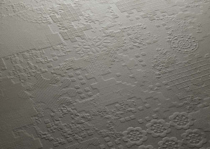 Mutina Dechiner Decor Piastrella Esagonale Rettificato Relief Spazzolato Cm 60x60 In Gres Porcellanato Piombo