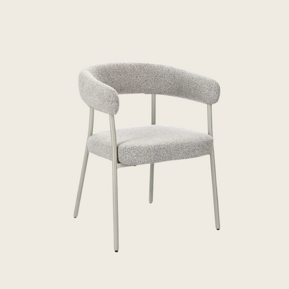 Andrea Bizzotto Giaele sedia effetto boucle warm grey e tortora 0732237