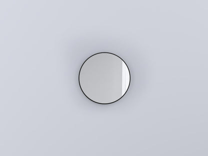 Cielo I Catini Round Specchio 60 cm tondo Con Scocca Laccata In Legno nero matt