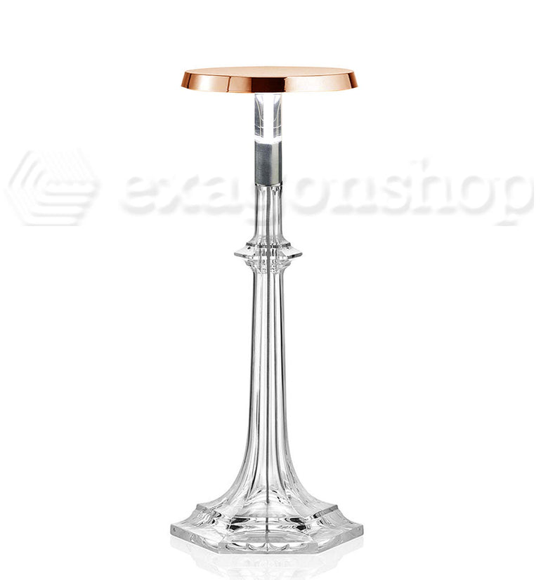 Flos Bon jour Versailles small Lampada Da Tavolo Rame, particolare del diffusore luminoso