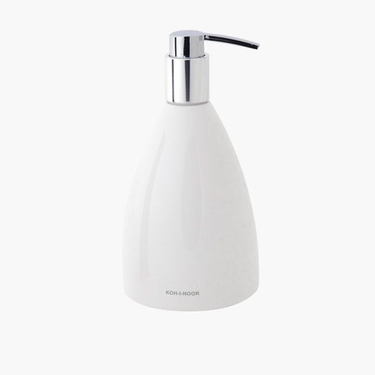 Koh-i-noor Skatto 5657 dispenser porta sapone liquido da appoggio in policarbonato e abs cromo bianco
