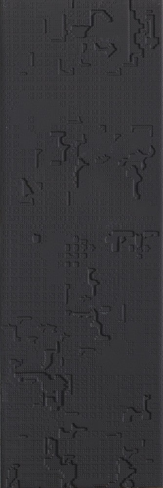 Mutina Bas Relief Piastrella Trafilato Cm 18x54 Cloud Relief Nero