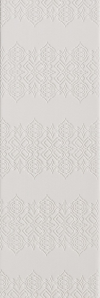 Mutina Bas Relief Piastrella Trafilato 18x54 Cm Garland Relief Bianco